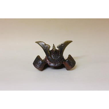 備前焼 兜 鎧武者 カブト 置物 細工物 彫刻 オブジェクト アンティーク