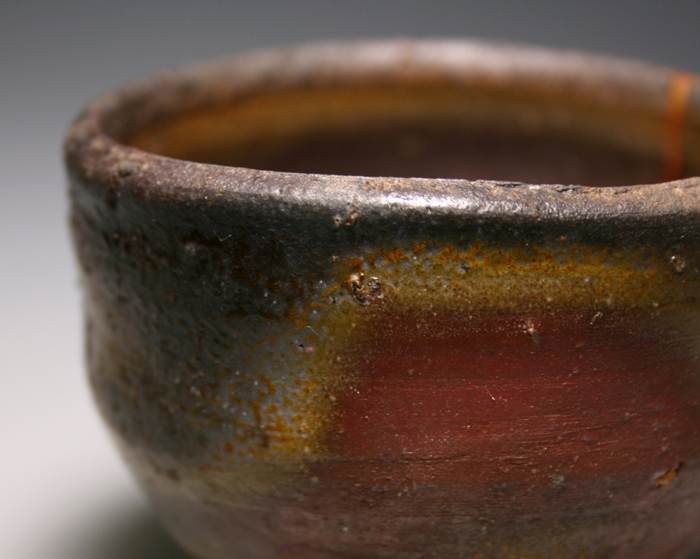 備前焼 人間国宝 藤原雄作 酒杯 共布 共箱 C 7570 備前焼 人間国宝