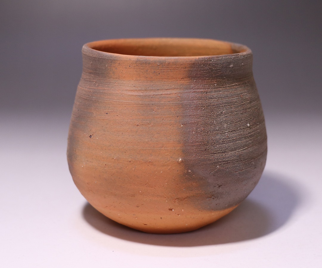 備前焼 ぐい呑 「高力 芳照」作 N o36 備前焼 ぐい呑 「高力 芳照」作