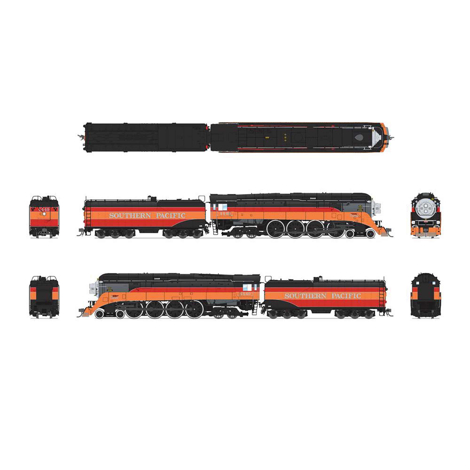 鉄道模型 GS-4 Southern Pacific Lines #4449 鉄道模型 GS-4 Southern