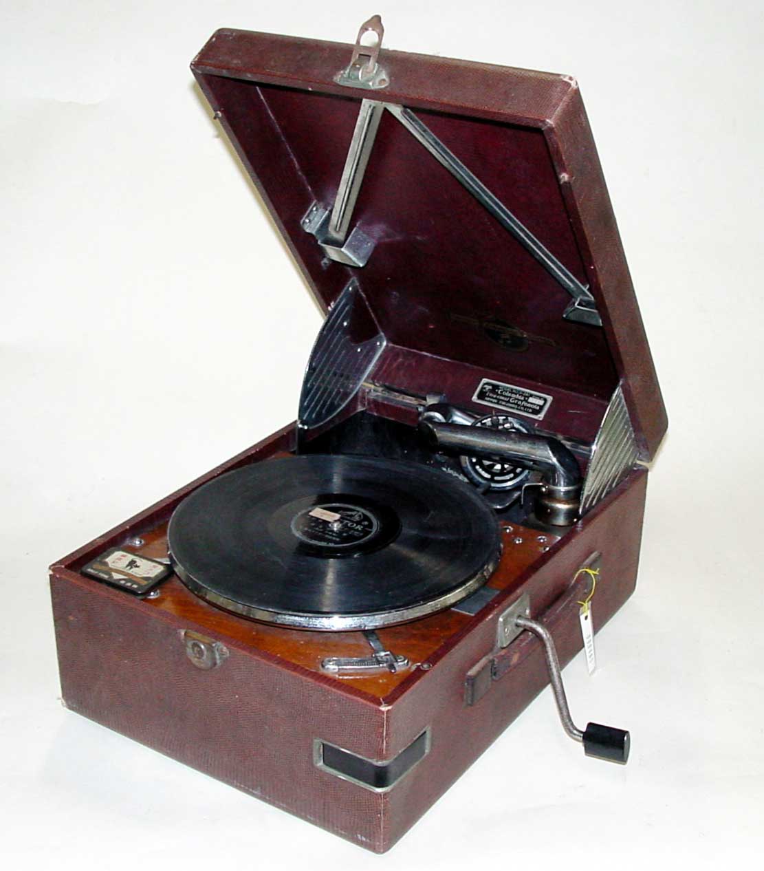 ビンテージ！昭和初期 ドイツ製 ポータブル 蓄音機 蓄音機｜歴史資料館