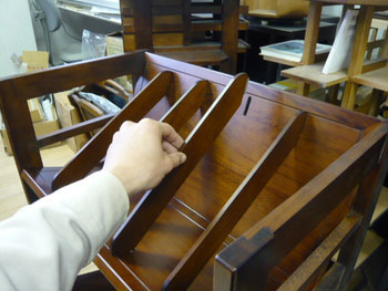 ブックワゴン [大型書籍の収納,傾斜つきの上下棚,キャスター付き,自由