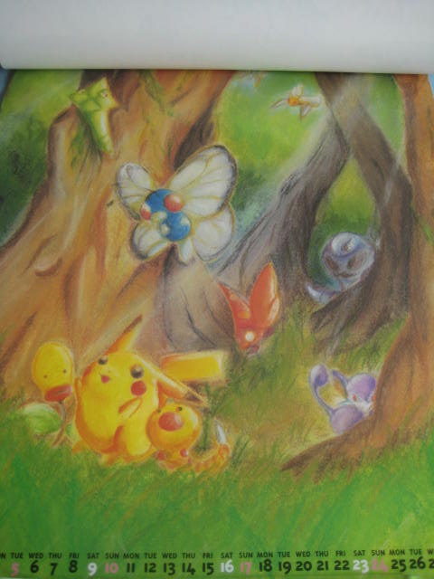 ポケットモンスター[1998年カレンダー未使用]Pocket Monsters [1998