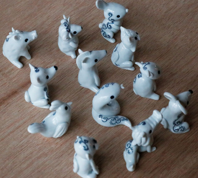 砥部焼千山窯 干支動物13体 砥部焼千山窯 干支動物13体 砥部焼千山窯