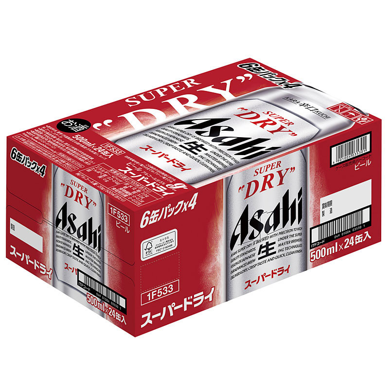 アサヒビール］アサヒスーパードライ500ml缶 24本入り - 東武の食品