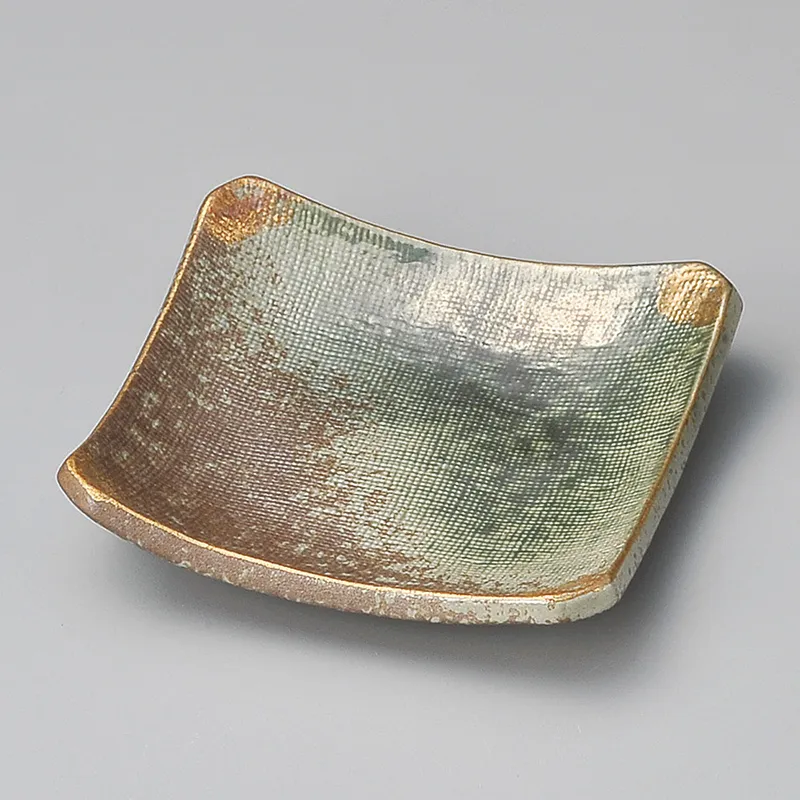 鯉江良二 織部 角皿 鯉江良二 織部 角皿 鯉江良二 織部 角皿 鯉江良二 志野