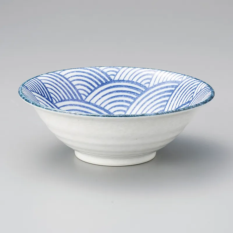 湖水青白（八角）高台皿のみ(和風丸皿(小サイズ))|食器通販の陶磁庵