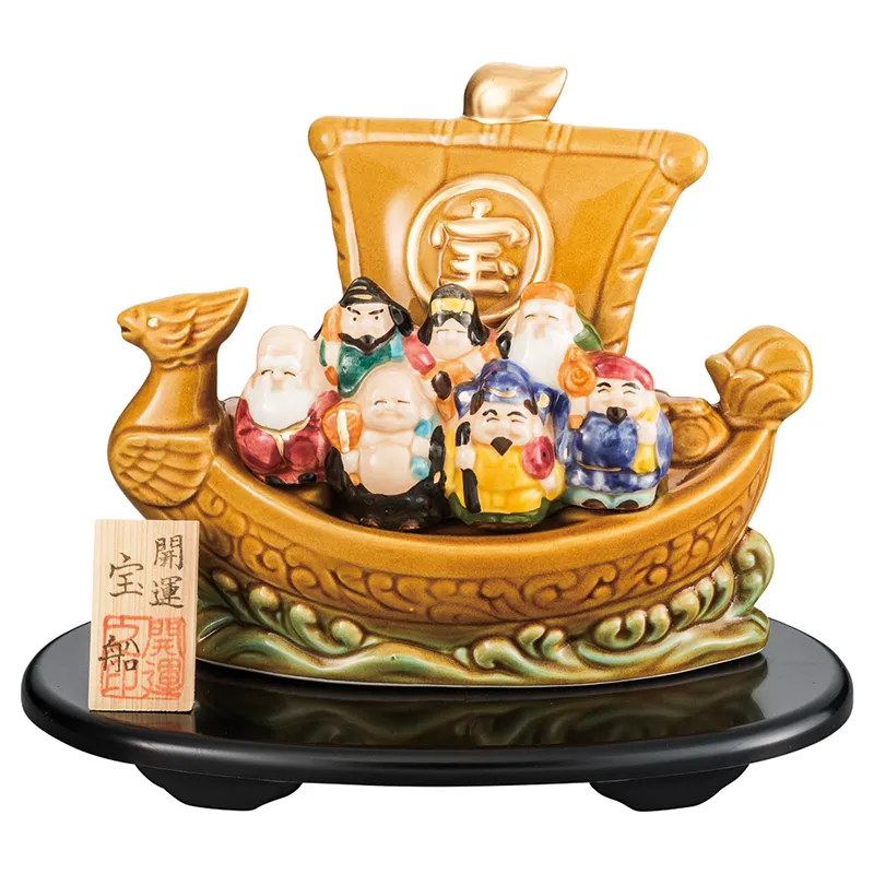 宝船 尺八瓶掛火鉢 七福神 宝船彫金入 送料無料】 銀製 宝船 鳳凰 A