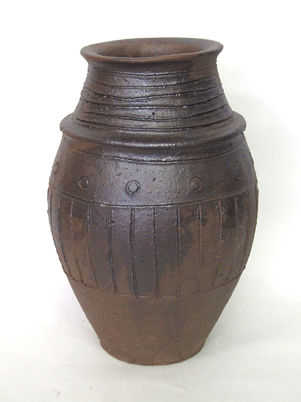 s033 沢田重治 常滑焼 耳付 壷 共箱 澤田重治 花器 壺 2026年最新