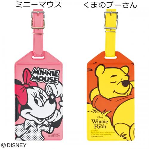 コンサイス ディズニー ネームタグ ミッキーマウス柄 ミニーマウス柄