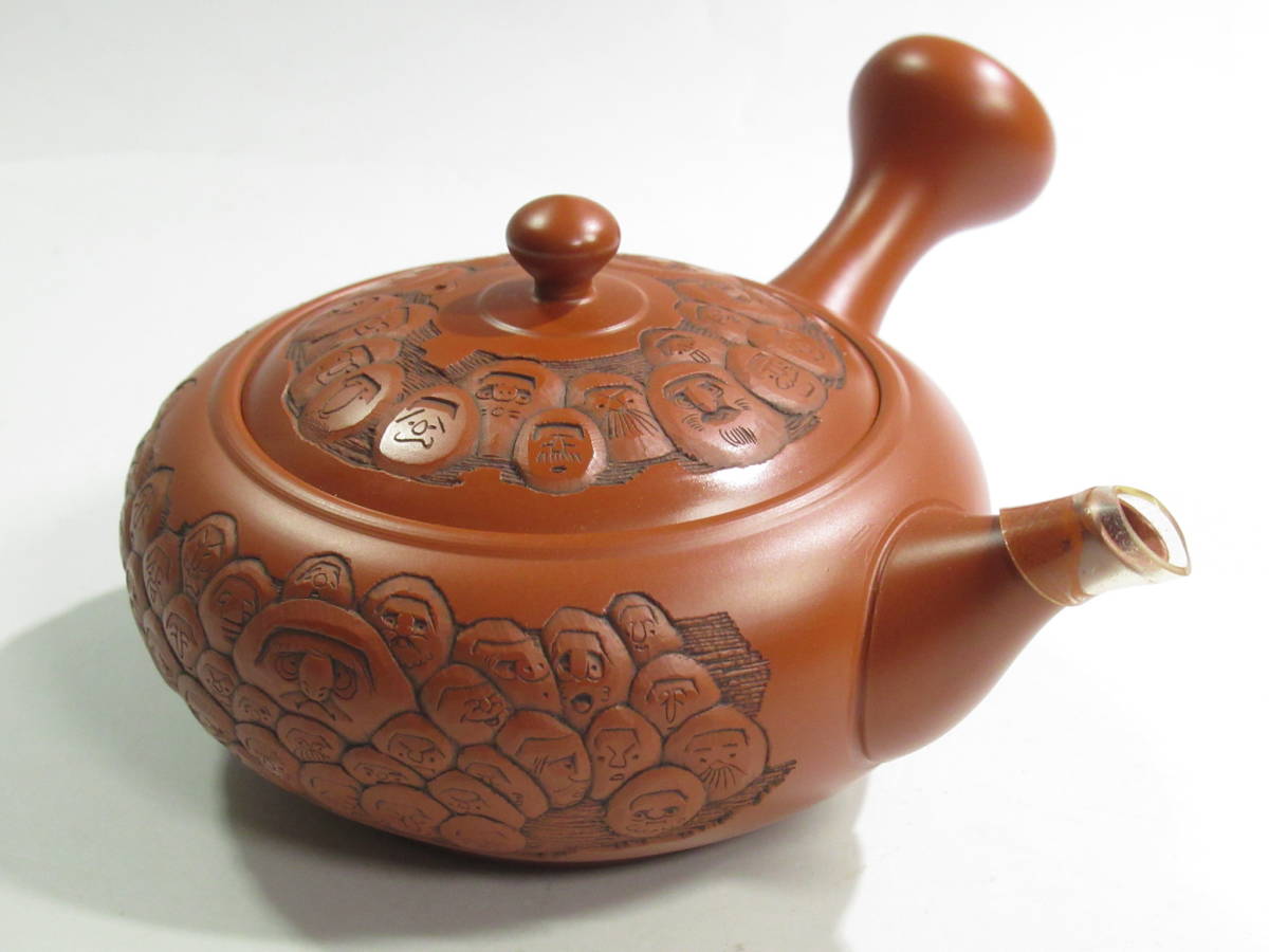 常滑焼 名工 吉川雪堂 壺堂刀 急須 共箱 共布 常滑焼 名工