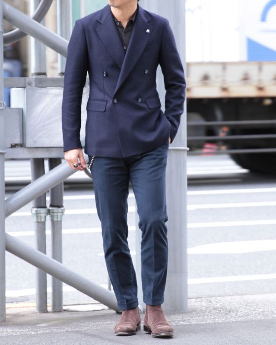 TAGLIATORE タリアトーレ ネイビー ダブルブレスト スーツベスト