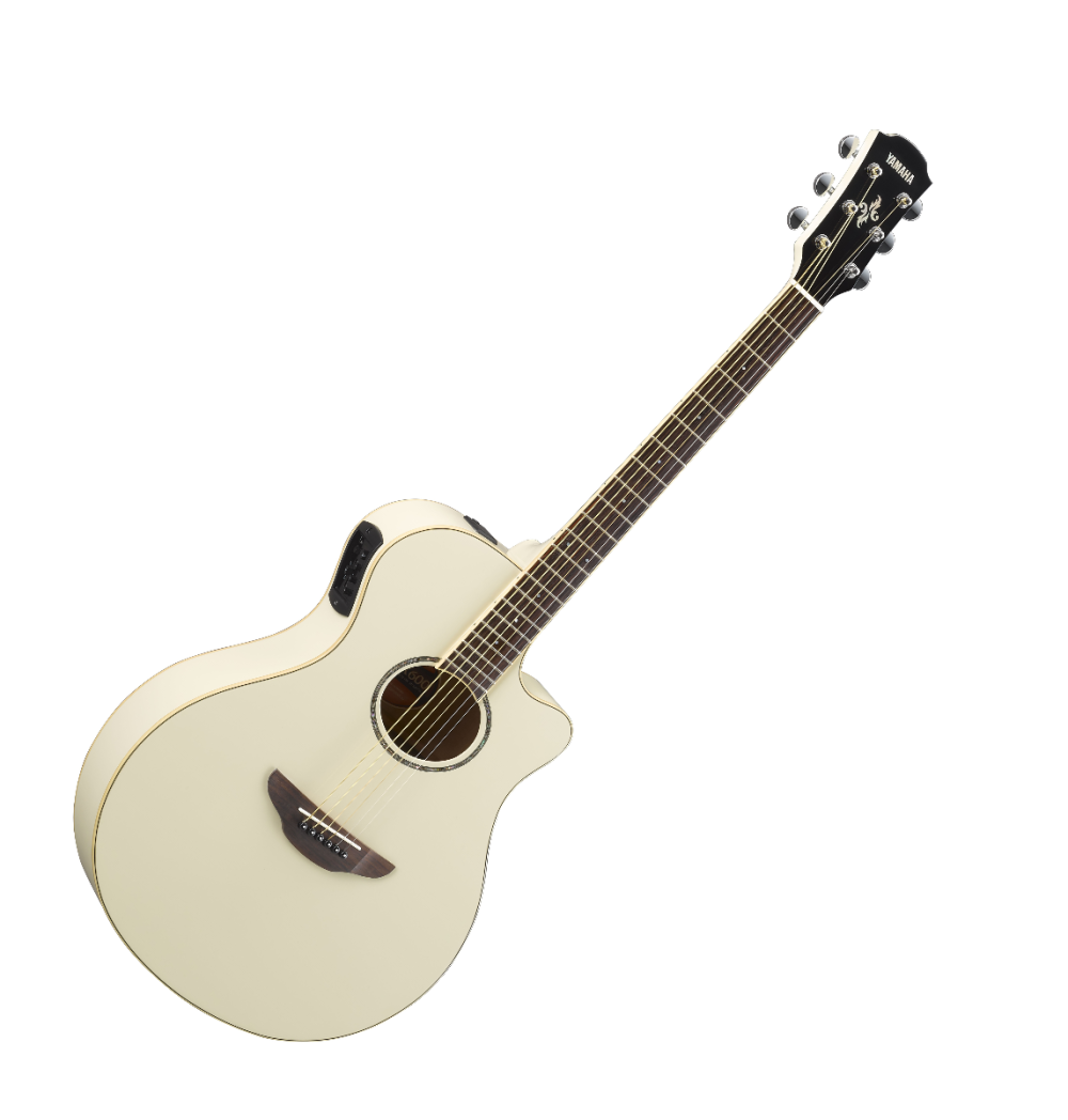 APX600VW WHITE ACOUSTIC ELECTRIC GUITAR | Tom Lee Music
