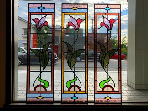 26)アンティークステンドグラス リメイク(Low-Eペアガラス内蔵＆サイズ