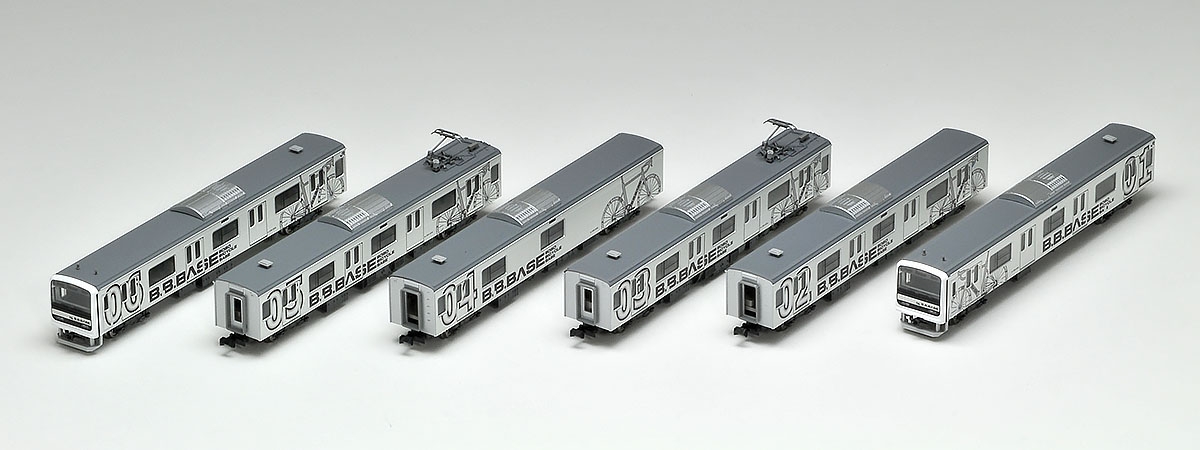 TOMIX 209系 BOSO BICYCLE BASE 一部室内灯付 TOMIX 209系 BOSO