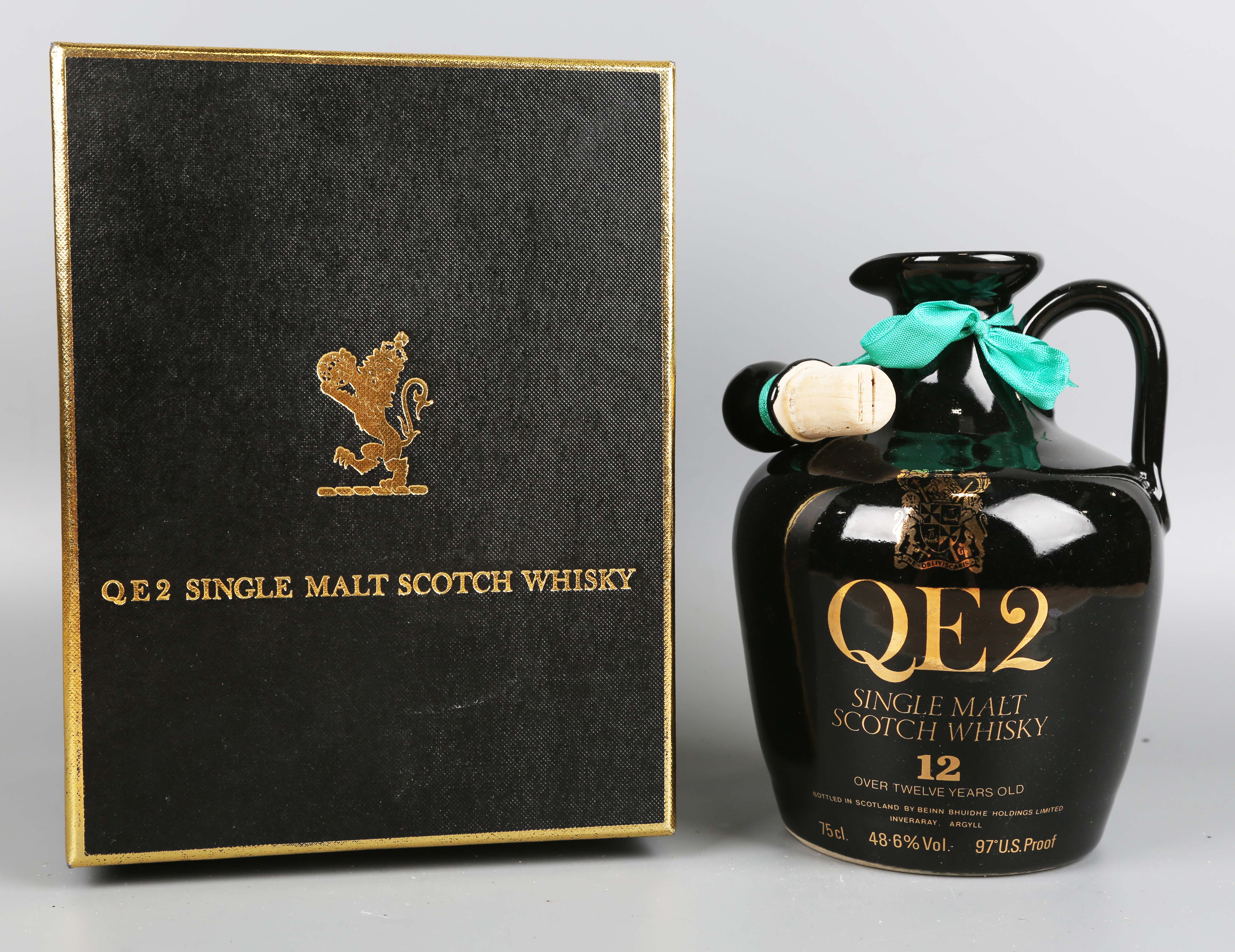QE2 Single Malt Scotch Whisky Over 12 Years Old, with presentation