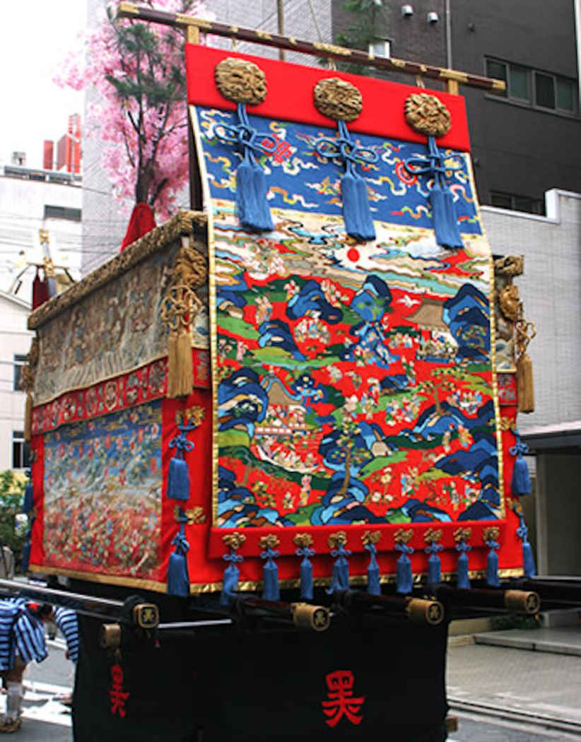 祇園祭 黒主山・見送「宝散し額 唐子嬉遊図」 - 龍村美術織物（京都