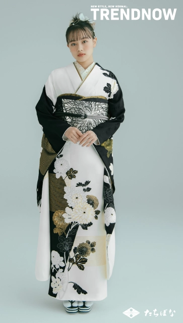 上坂樹里 ×TRENDNOW（トレンドナウ）の振袖-白|成人記念の新作振袖ご