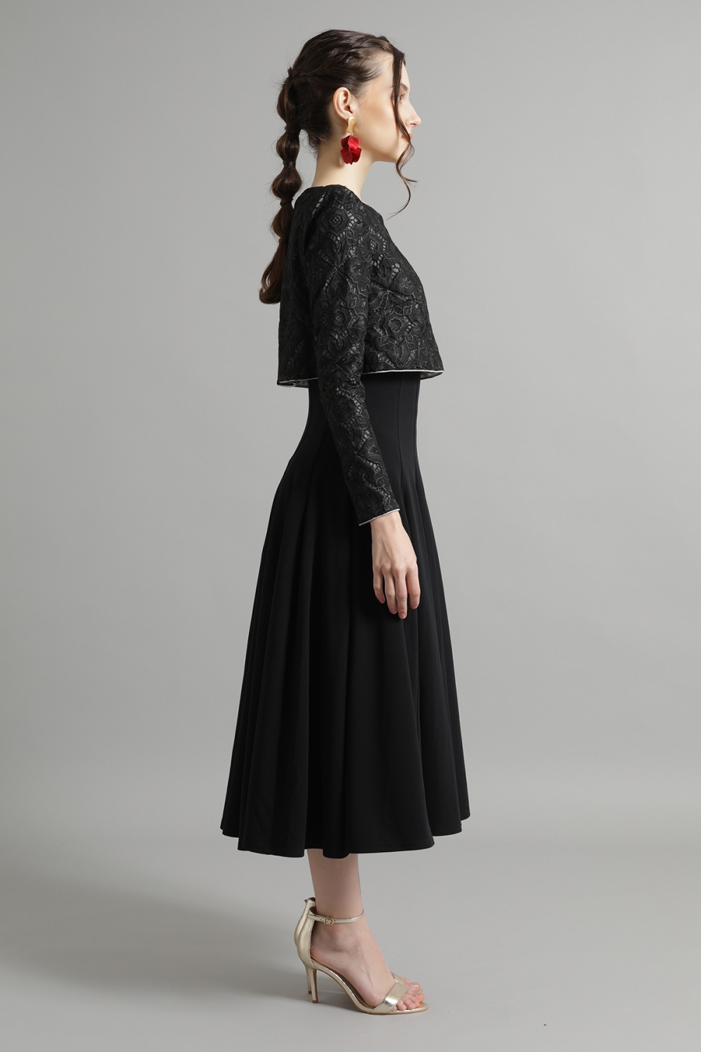 TADASHI SHOJI タダシショージ ワンピース ドレス ブラック レース