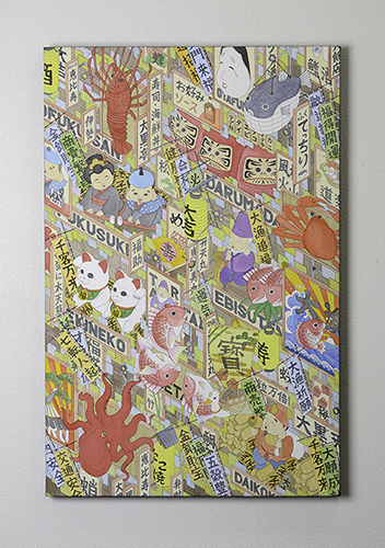 キャンバス油絵 専用 ごきげんなめんどり♪♪ 2 キャンバス油絵 専用