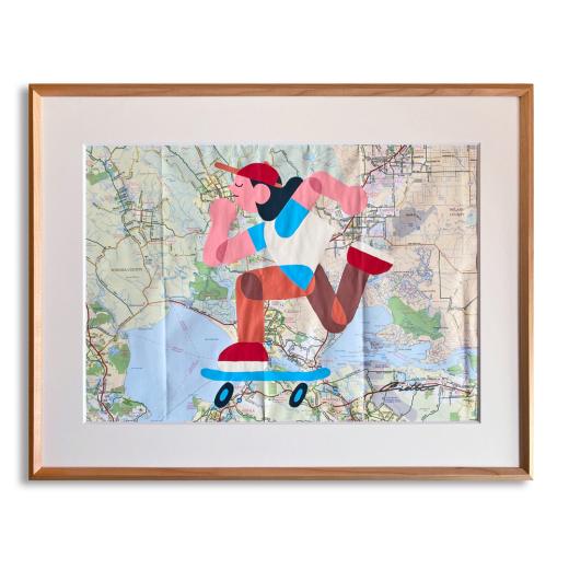 ANDREAS GURSKY サイン入り「ライン 川II」 ANDREAS GURSKY サイン入り