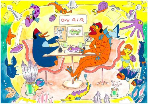 ブルー•ジョー ワタナベリョウ 2022年作品 タグボート ゴリラ ブルー