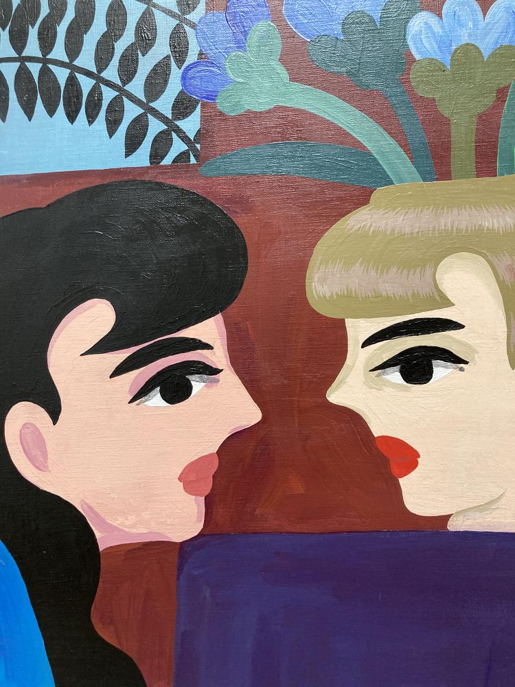 中村桃子NAKAMURA MOMOKO アクリルキャンバスユニーク作品