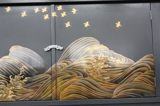 A 1009 木製輪島塗 千鳥 景色紋様蒔絵 5客turu ページ❣️ A1009 木製