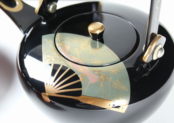 輪島塗高級漆器扇面 ○屠蘇器セット ○源氏香蒔絵雪斉型お盆