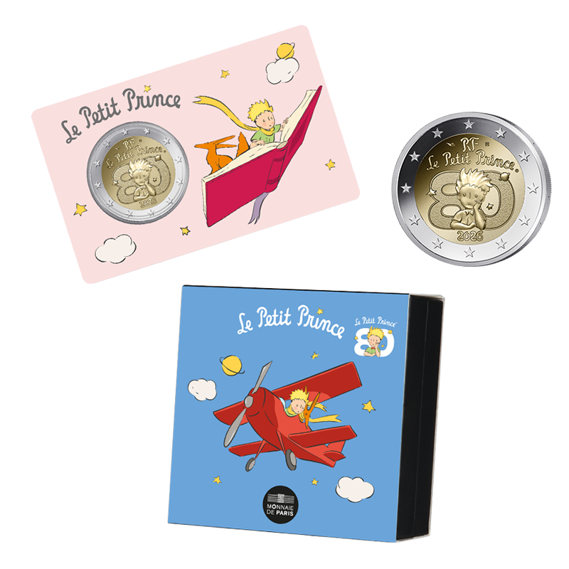 星の王子さま』フランス出版80周年記念2ユーロ貨