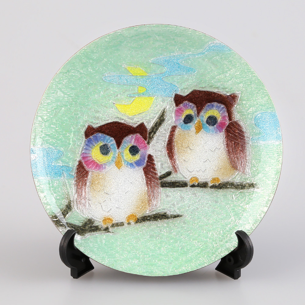 七宝焼の飾り皿 七宝焼き | 飾皿 | 丸富士桜 24φ