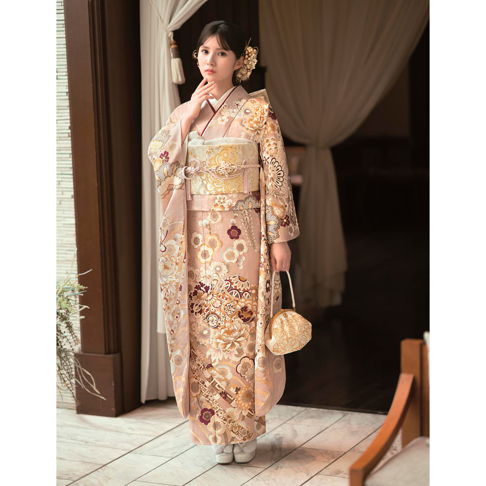 振袖 未仕立て品 モダンな牡丹柄 振袖 未仕立て品 モダンな牡丹柄