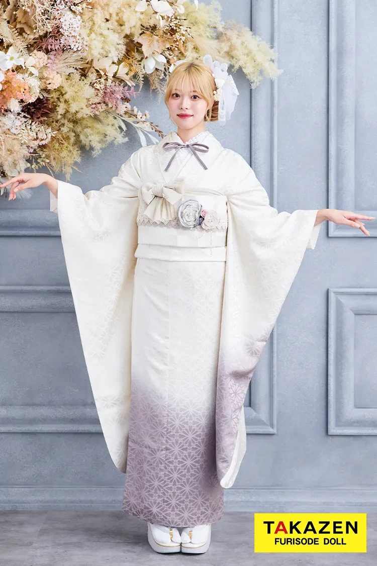 安い！くすみカラーエレガント 白/グレー/ニュアンスカラー 九重×中