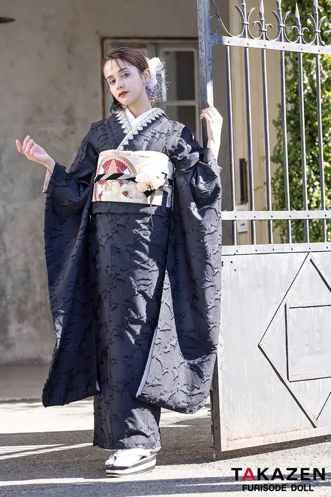 立体花が特徴的で可愛いメーカー様のお振袖💜｜成人式振袖・卒業式袴