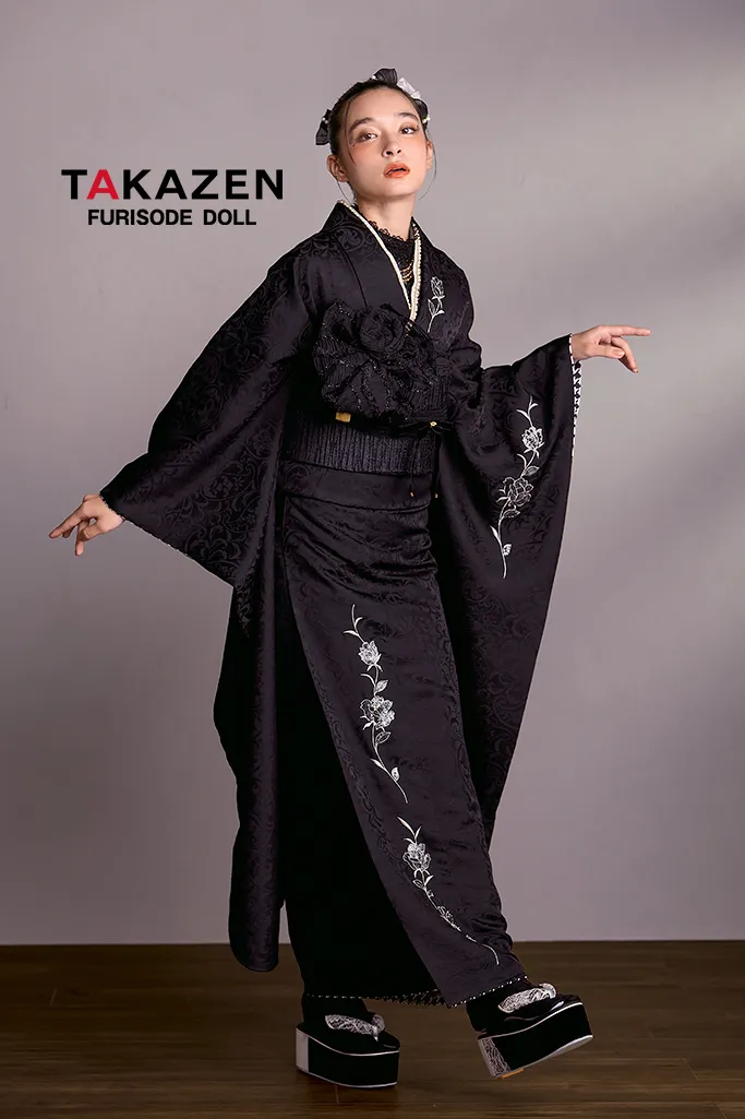 ヴィンテージスタイル ブラック/黒ベース ワンポイント刺繍 人と被ら