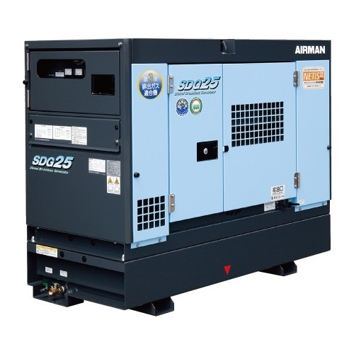 発電機 超低騒音型 ビックタンク SDG25S-F|レンタル商品|リース