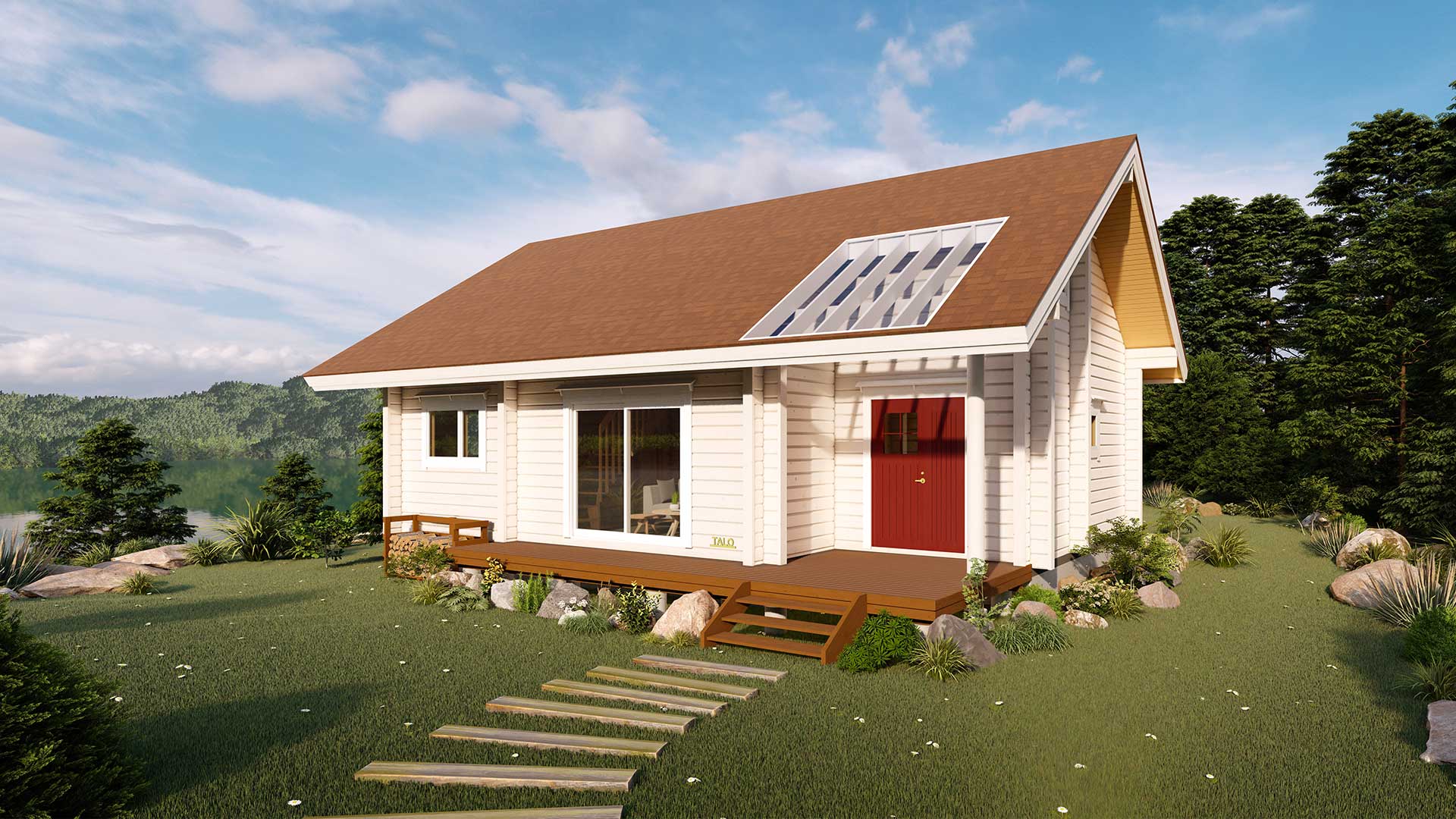 HI-4A+LOFT家族がのびのびと暮らせる大型住宅プラン｜ ログハウスのTALO