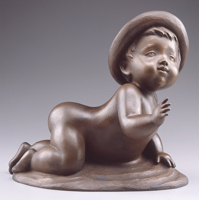 Bronze Statueブロンズ像『かなでる』 玉野 勢三 作品 置物オブジェ