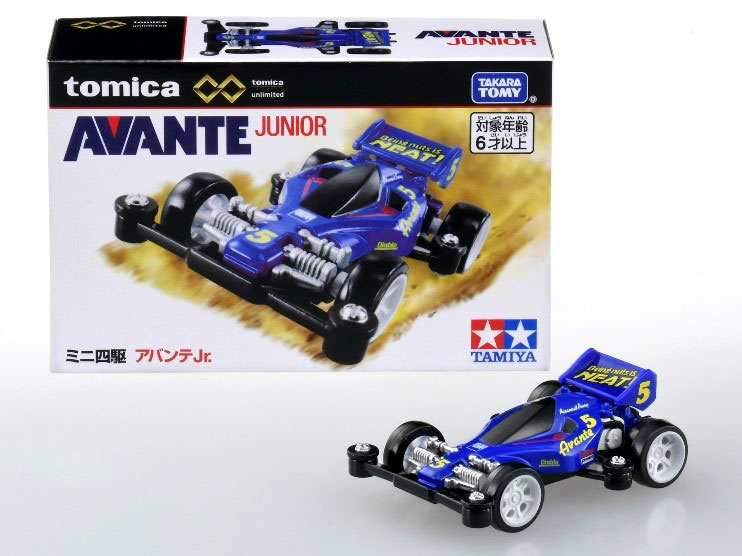 アバンテJr.」がトミカに登場！ローラーの回転アクションも再現！ | タミヤ