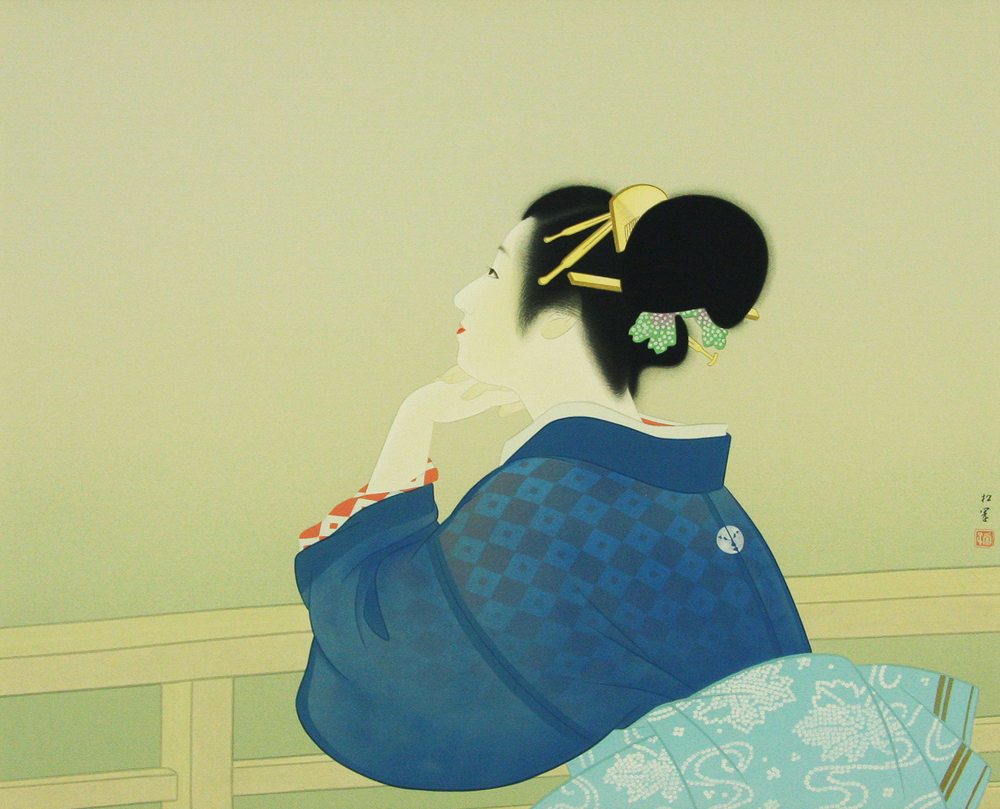 上村 松園 「待月」 Shoen Uemura - 創業36年 美術品販売 ギャラリー田辺