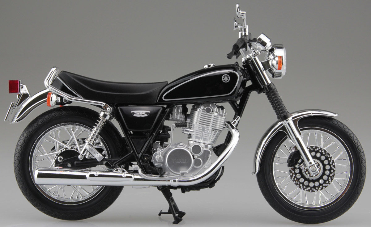 SKYNETからヤマハ SR400の1/12スケール 塗装組立済み完成品モデルが