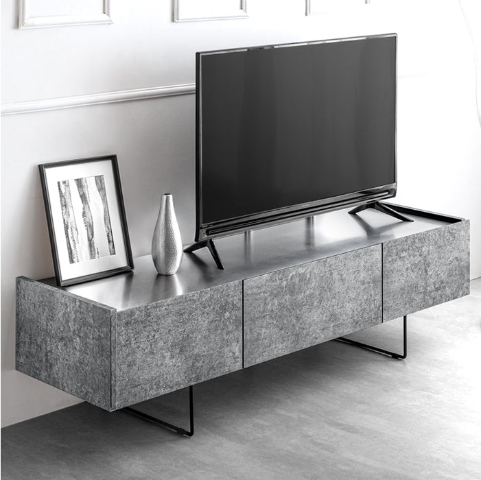 ステンレス天板 テレビ台 幅150cm 日本製 完成品 大川家具 脚付き【超