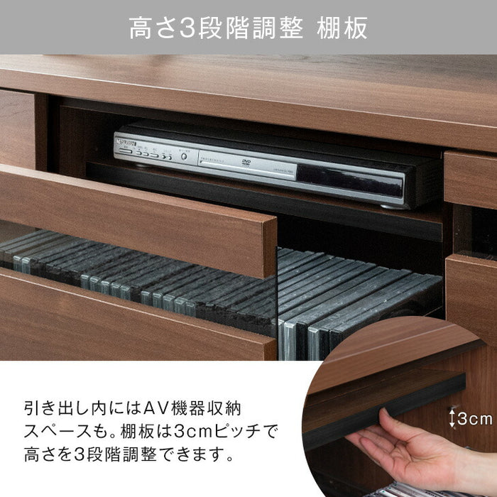 テレビボード収納ケース3つ付