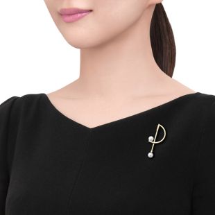 TASAKI タサキ エレファント 象 時計 本真珠ブローチ ブローチ