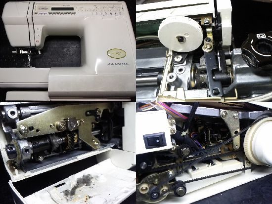 ジャノメ電子ミシン本体 分解整備済み フット付き ジャノメ 電動ミシン