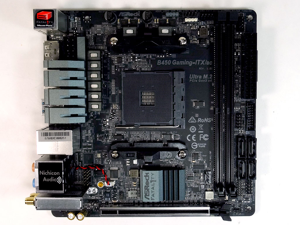 ASRock B450 Gaming-ITX/ac Review - Board Layout | TechPowerUp