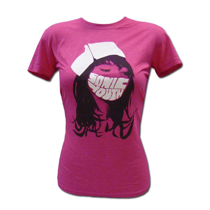 Sonic Youth ソニック・ユース Pink Nurse レディースTシャツ - バンド