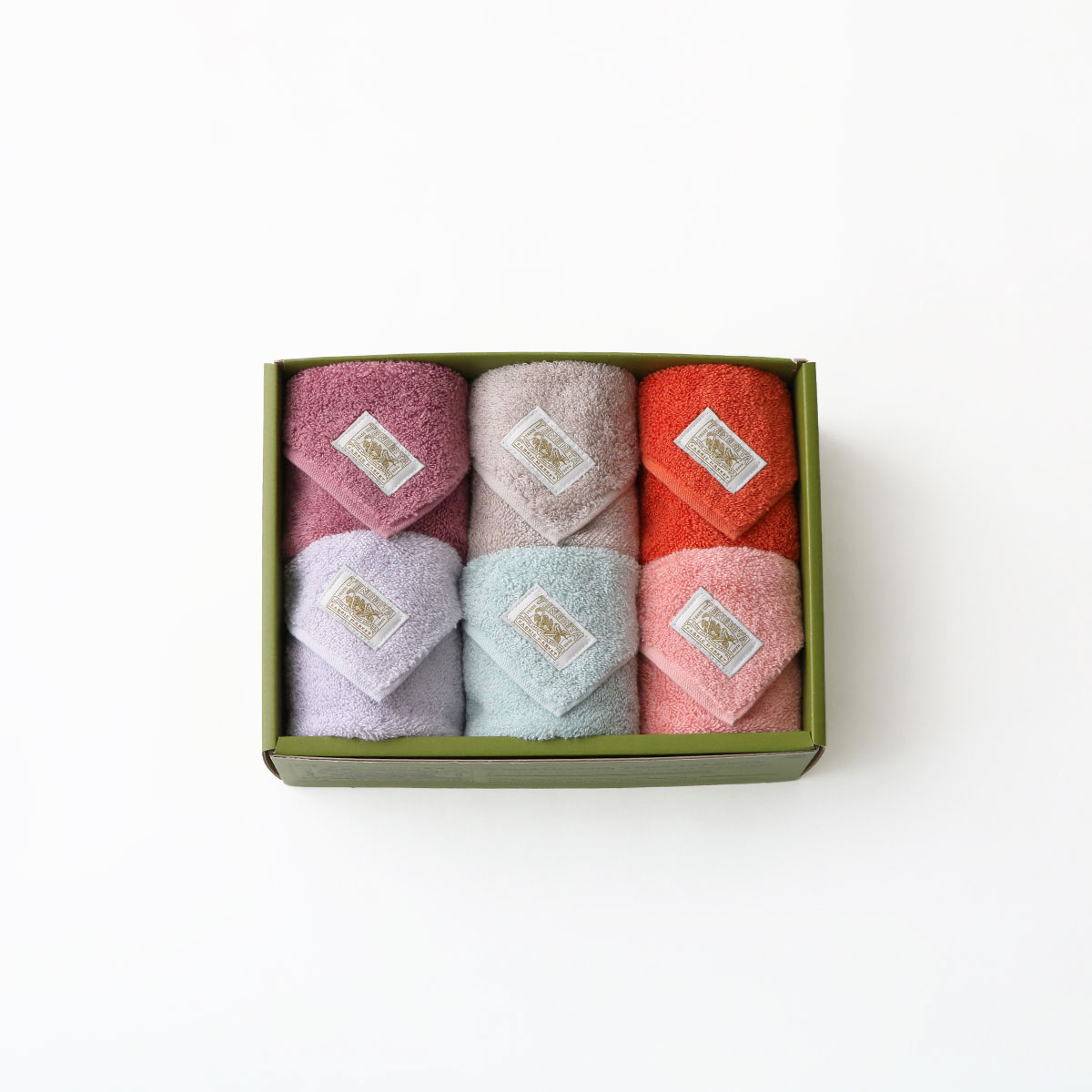 超甘撚りタオルハンカチ6枚セットB(FREE -): ギフトセット