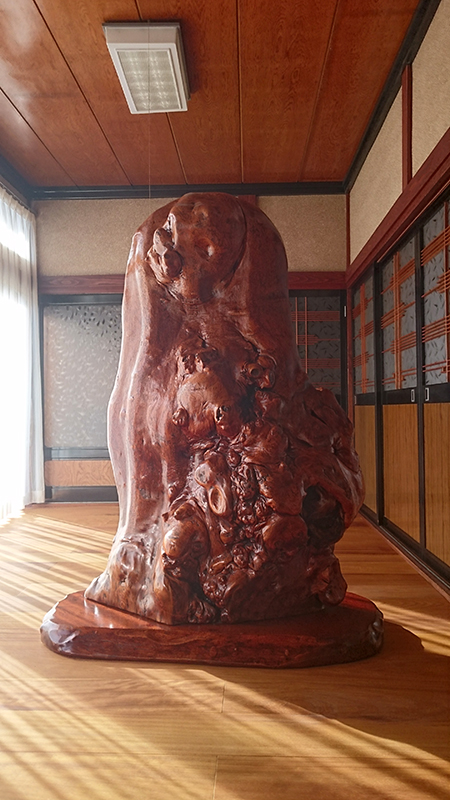 ニレケヤキの衝立 | 天然木家具 納入実例紹介 | 天然木の一枚板・家具