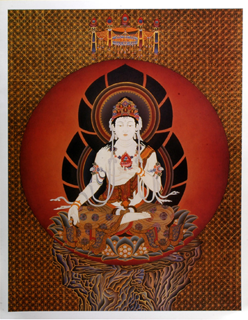 清宮質文 1985年年賀状 虚空蔵菩薩 清宮質文 1985年年賀状 虚空